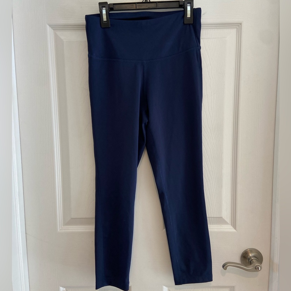 New Balance Dry Navy Leggings Stretchy Athleisure